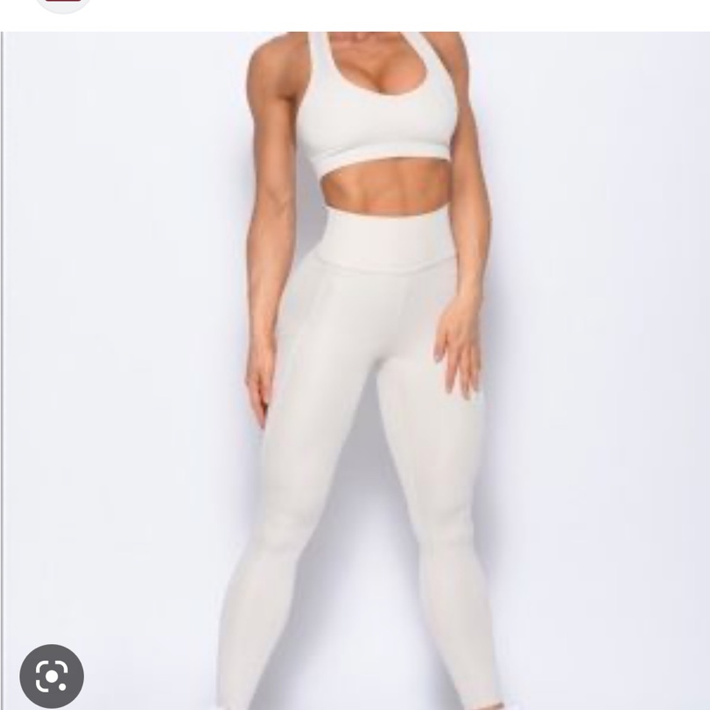Bombshell sportswear rib lounge set in oatmeal